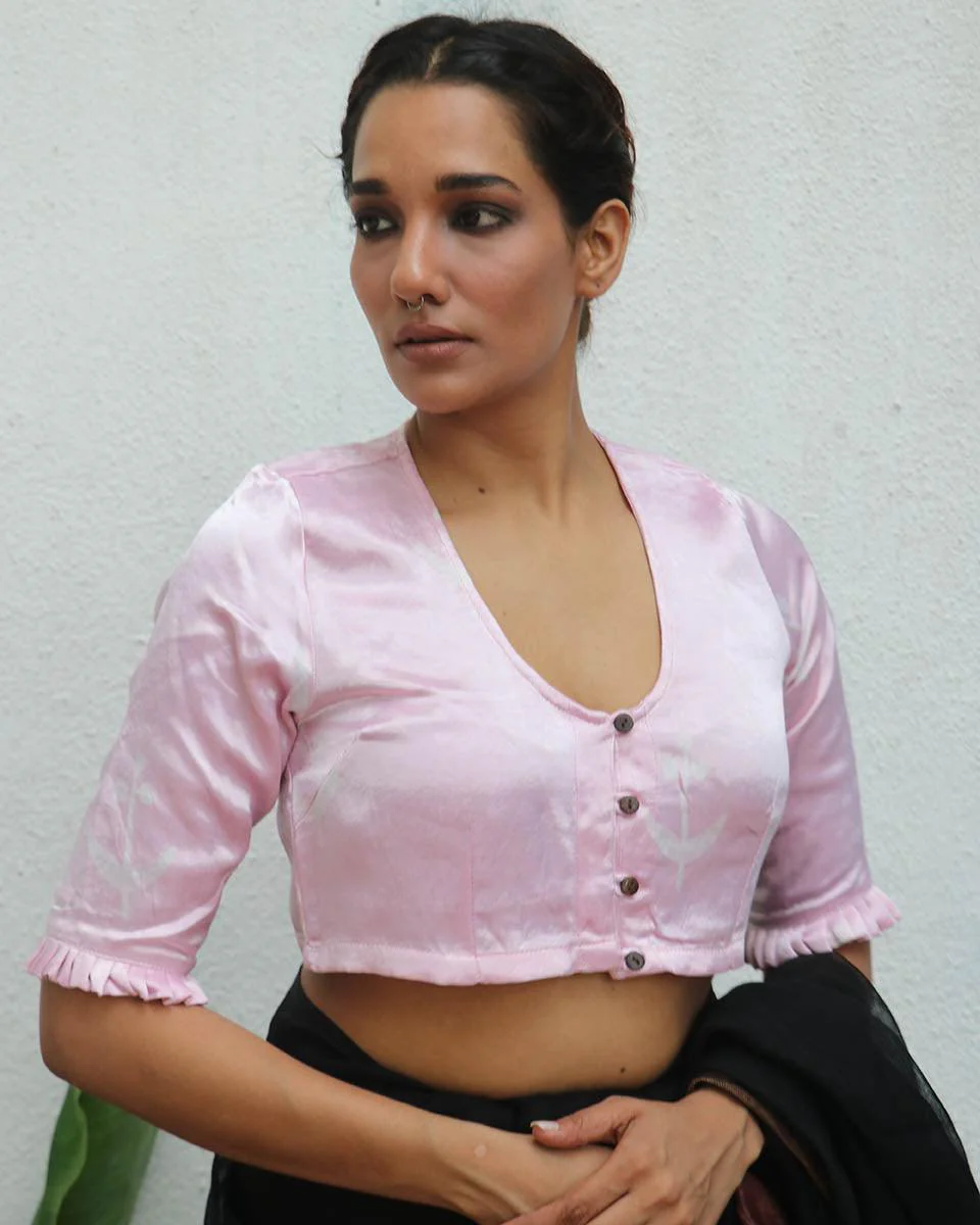 Aaralyn Mashru Silk Blouse - Image 2