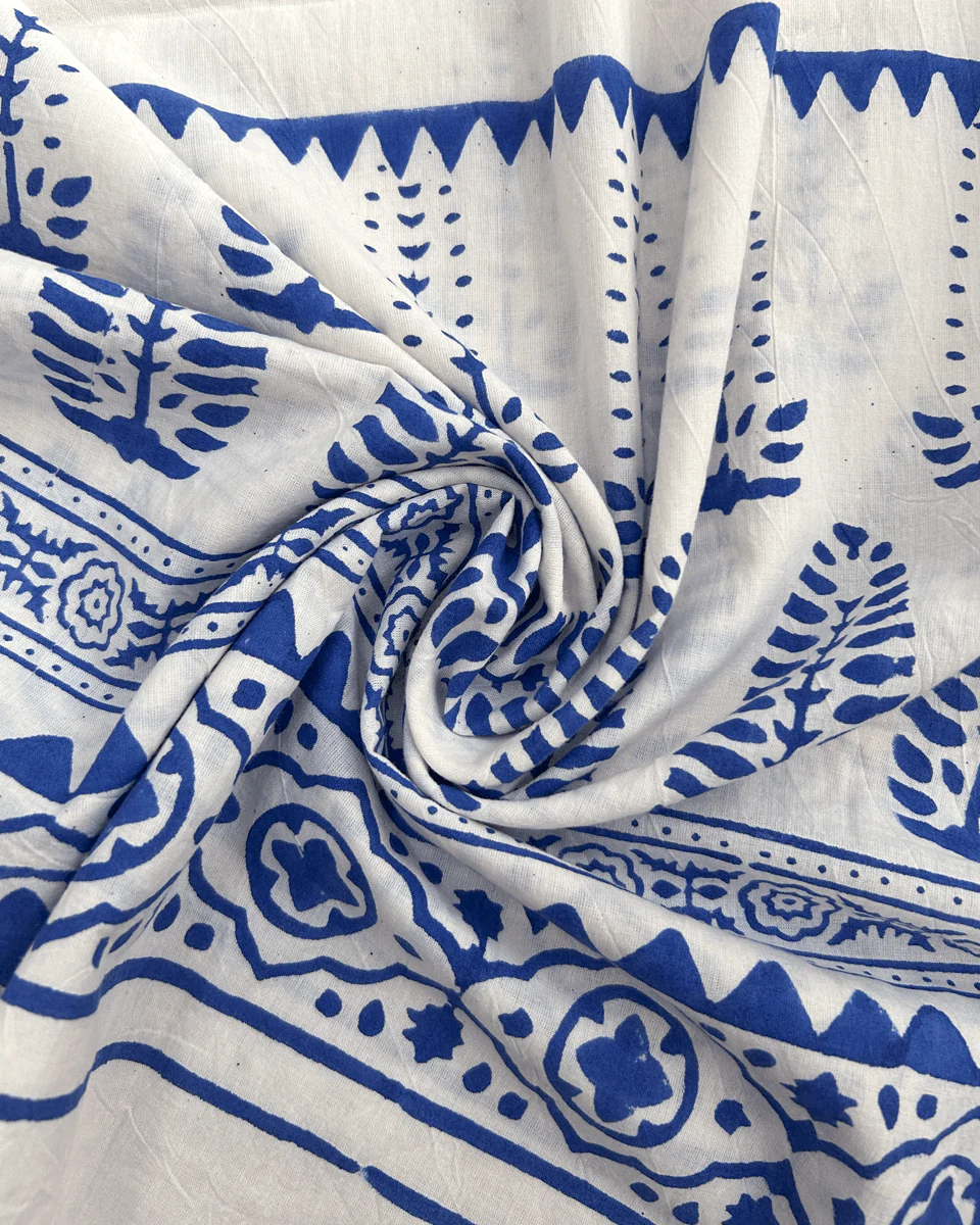 Aestas Block printed Cotton Dress - BGVL - Image 2