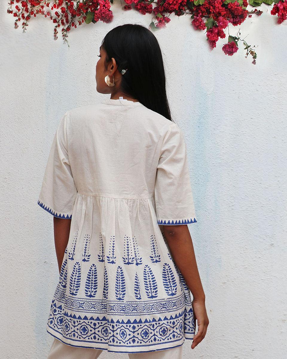 Alizeti Blockprinted Cotton Top - BGVL - Image 7