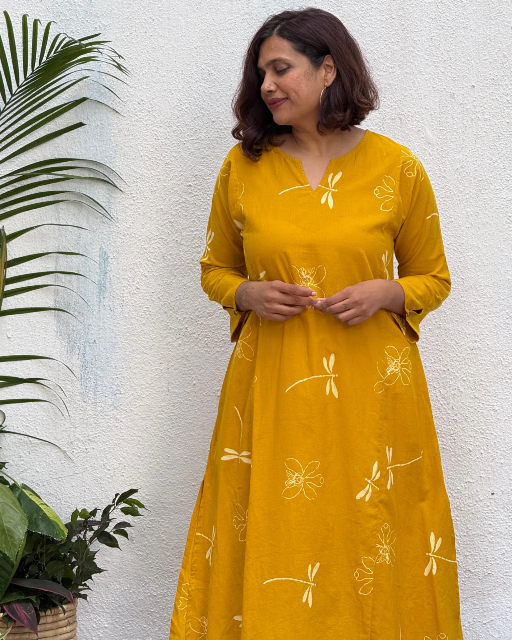 Aparna Block Printed Cotton Kurti - Image 2