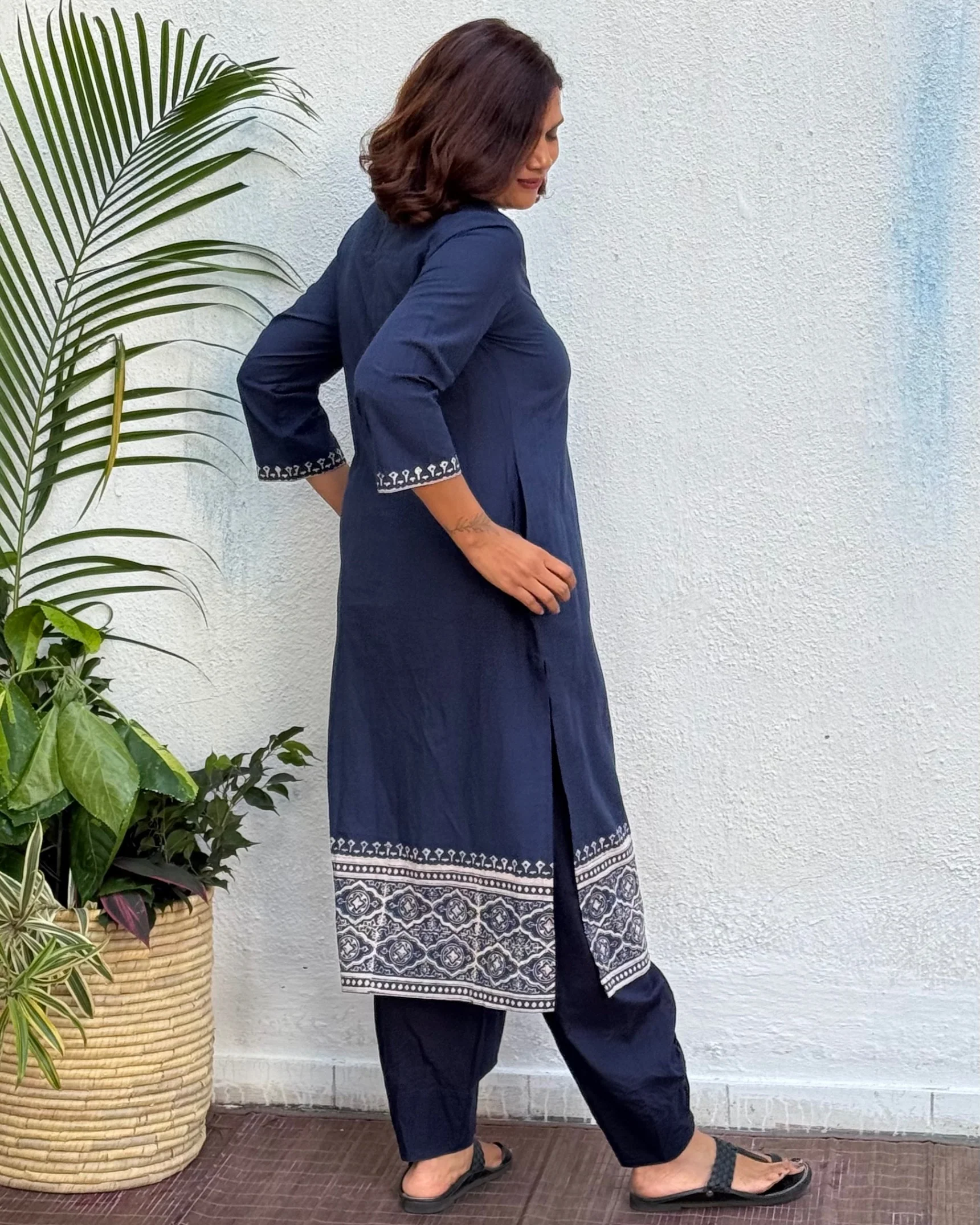 Chashni Block Printed Cotton Kurti - Image 9