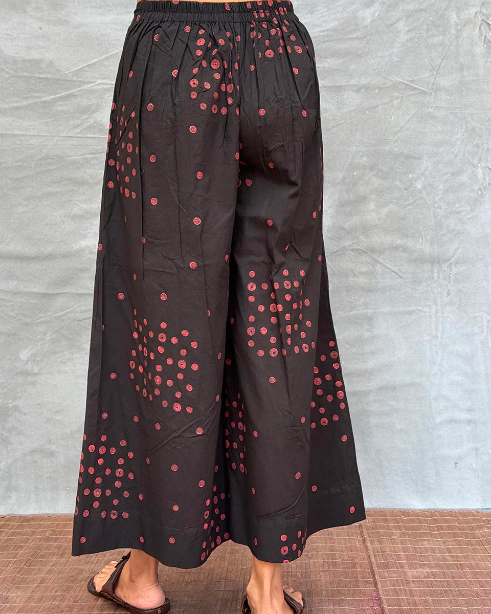 Firelight Glow Blockprinted Cotton Pant - Image 7