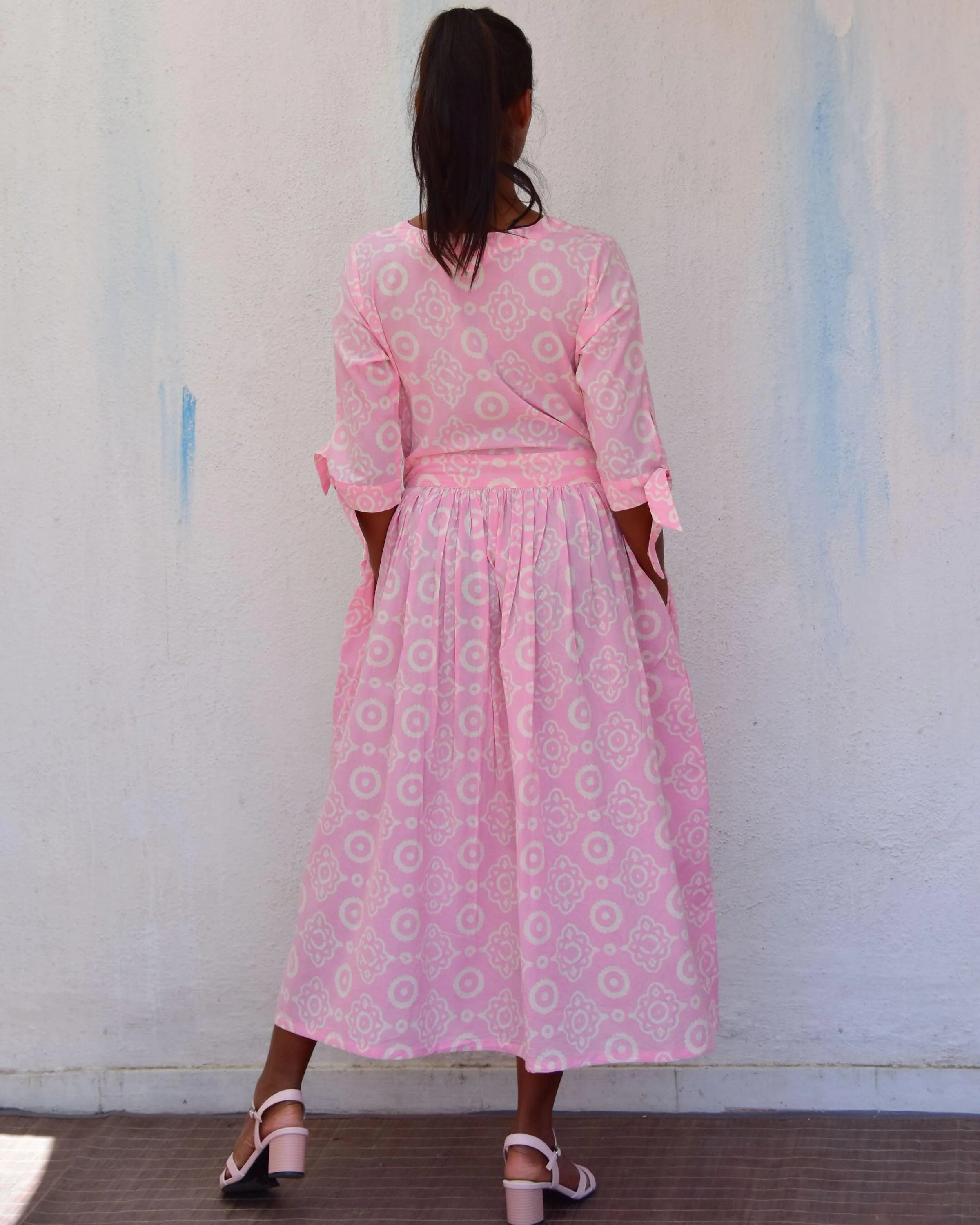 Gulpha Handblockprinted Cotton Dress-Sor - Image 6