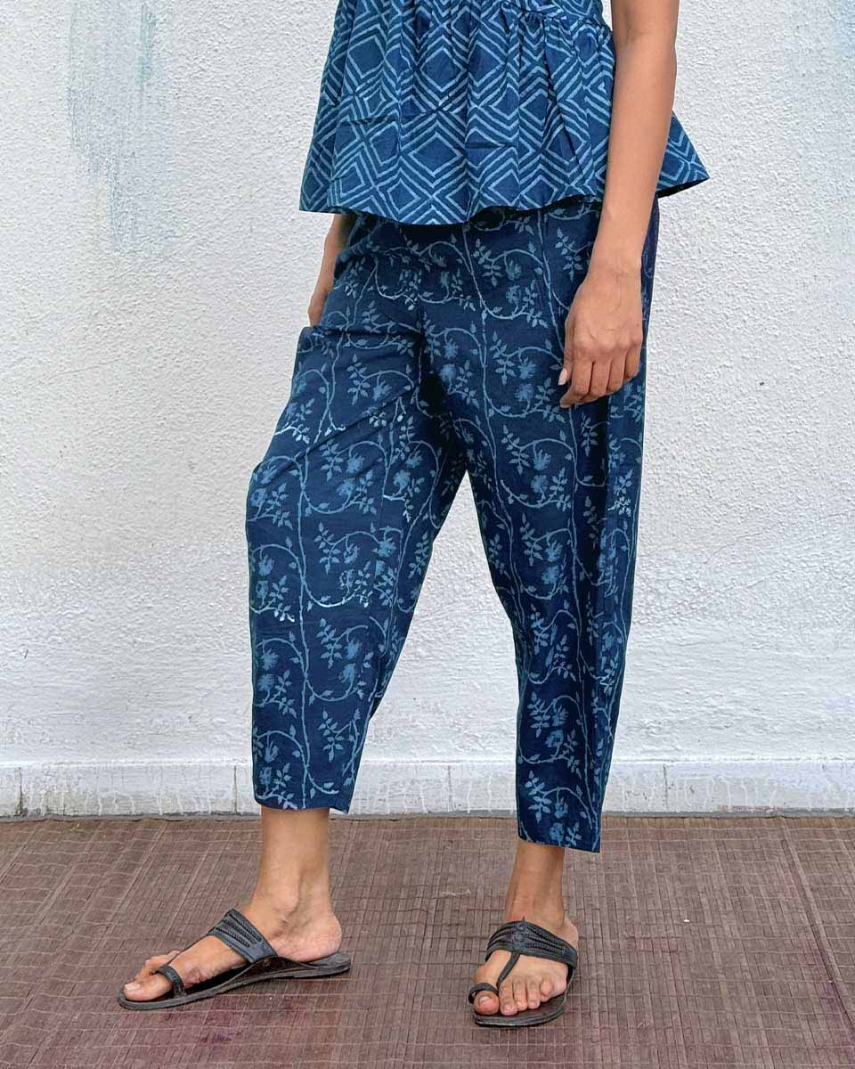 Honeyberry Blockprinted Cotton Pant - Image 6
