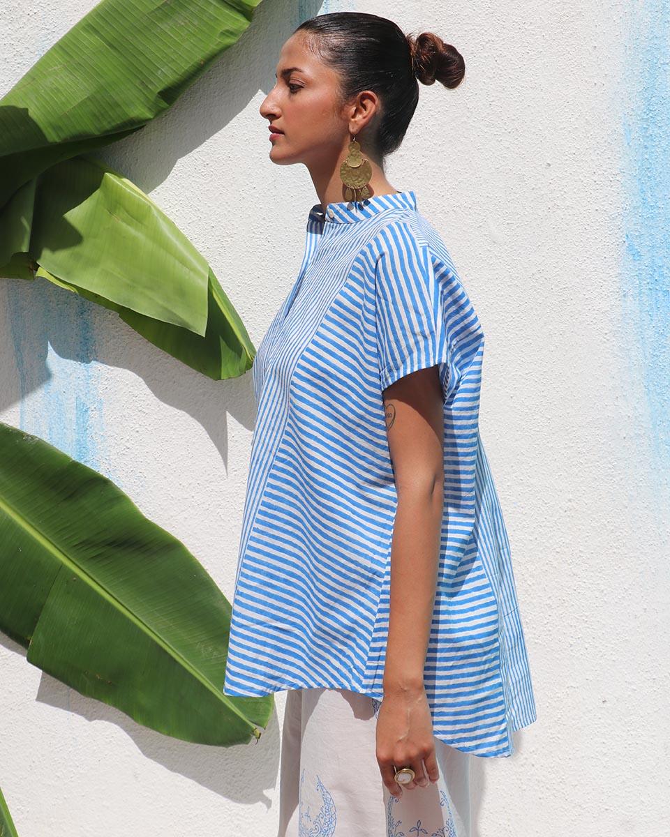Livianna Handprinted Cotton Top - WITC - Image 5