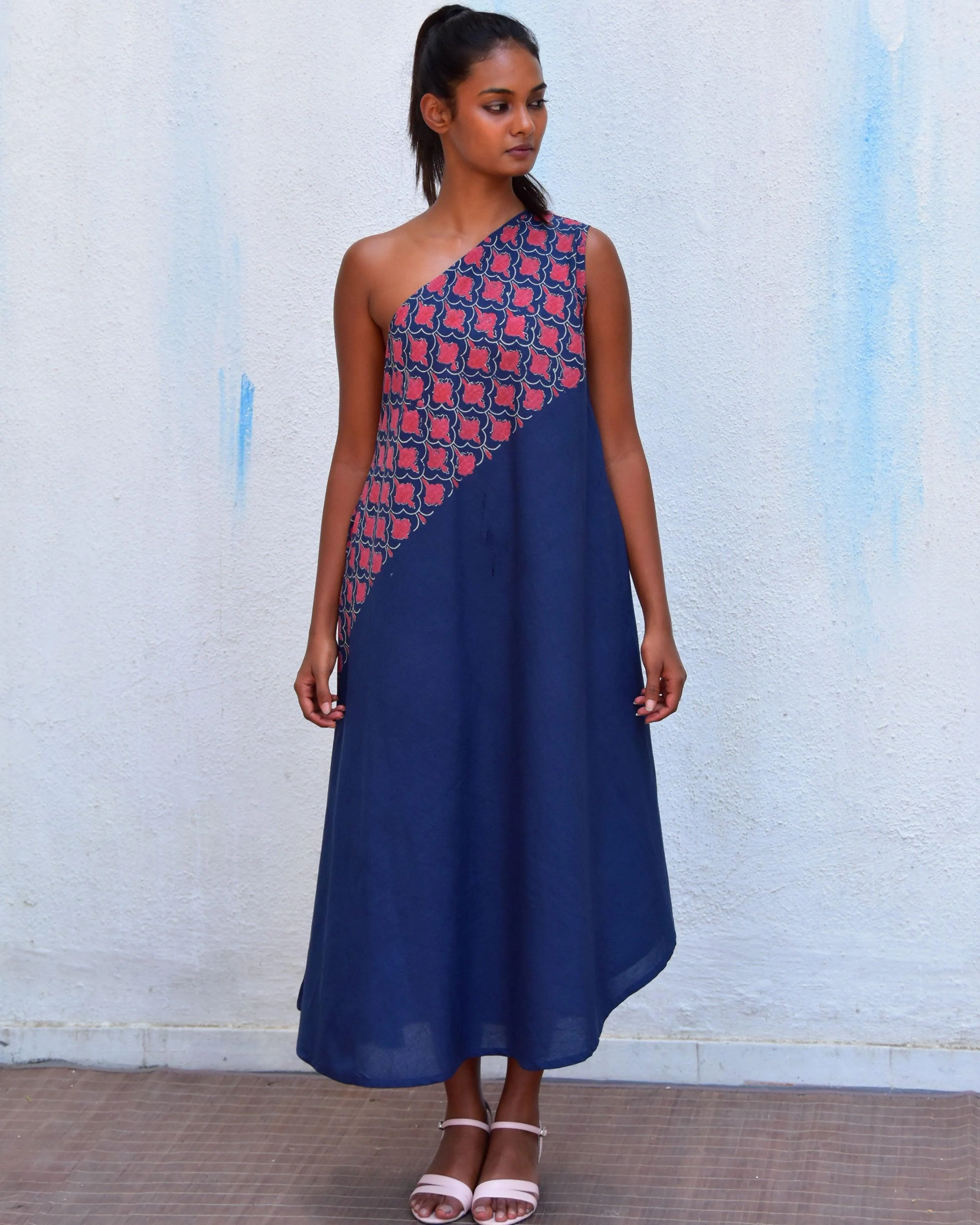 Mystic Sea Handblockprinted Cotton Dress-Sor - Image 4