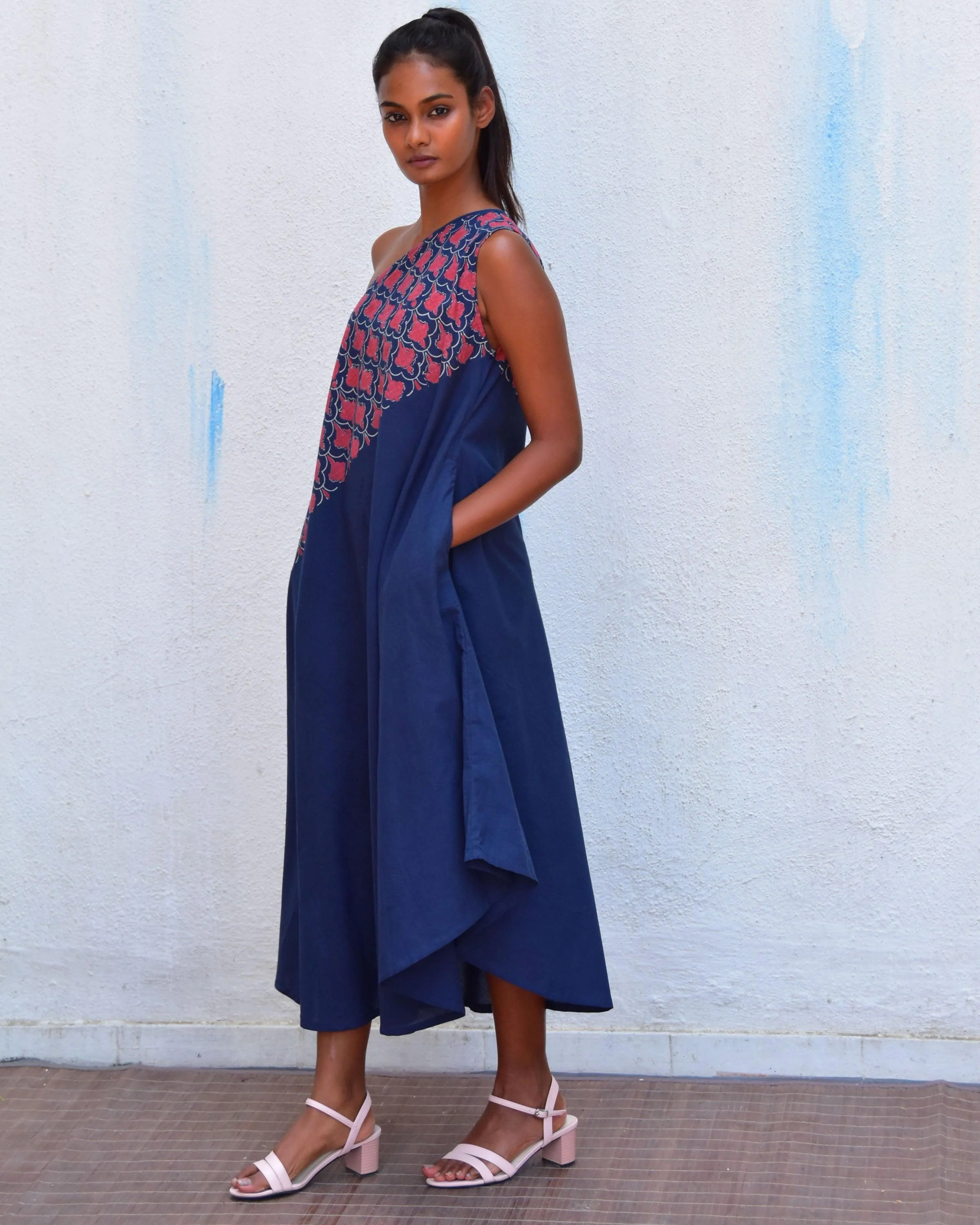 Mystic Sea Handblockprinted Cotton Dress-Sor - Image 5