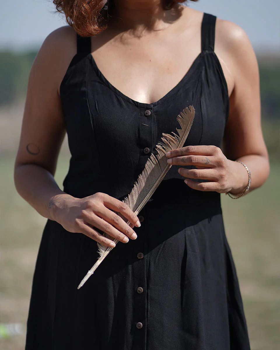 Mystique Handwoven Bamboo Dress - Image 5