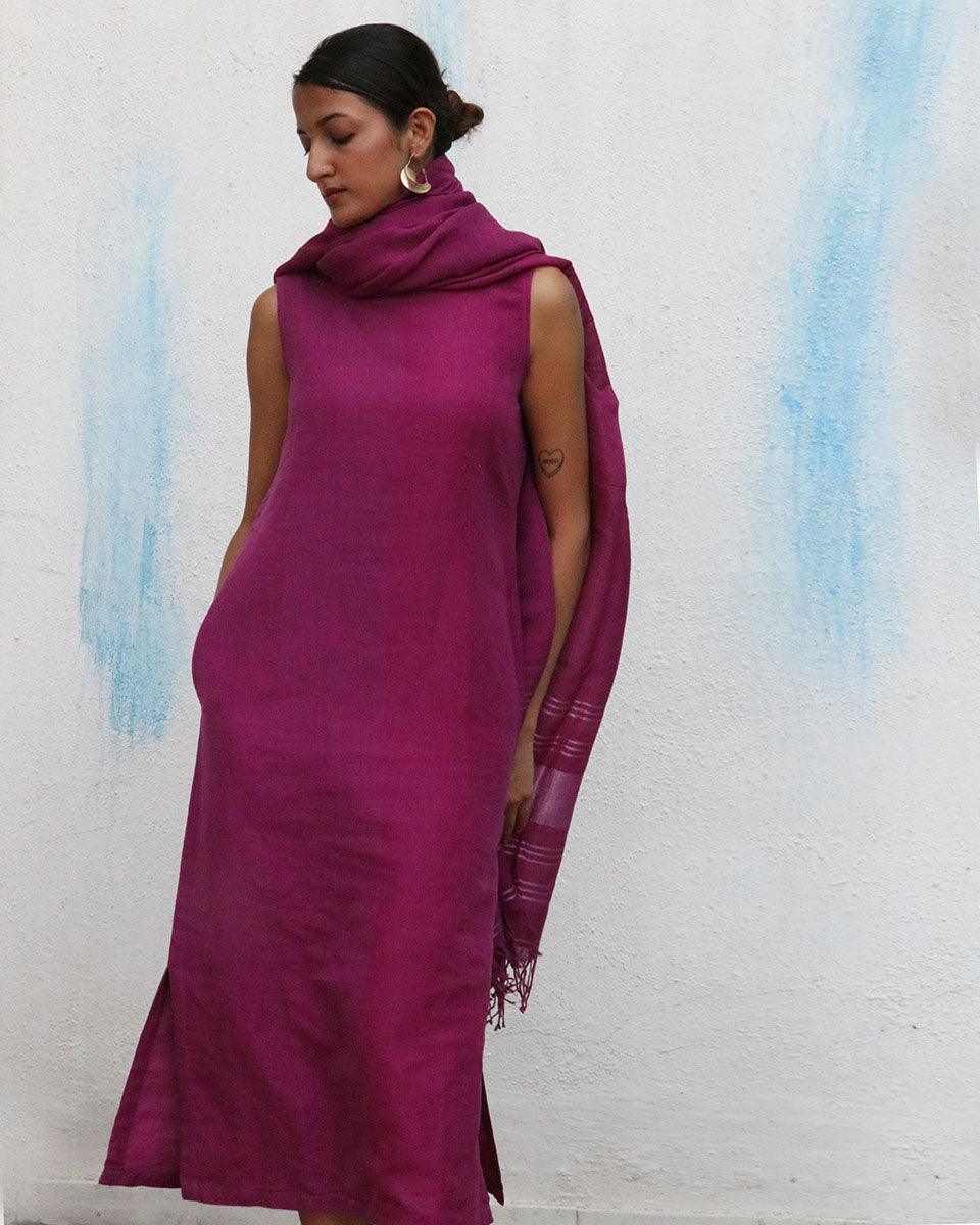Nora Handwoven Linen Dupatta - Breathe - Image 8