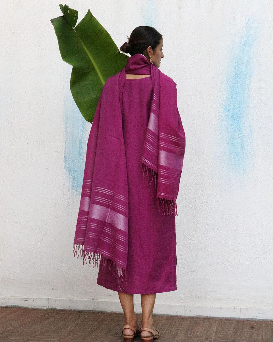 Nora Handwoven Linen Dupatta - Breathe - Image 9