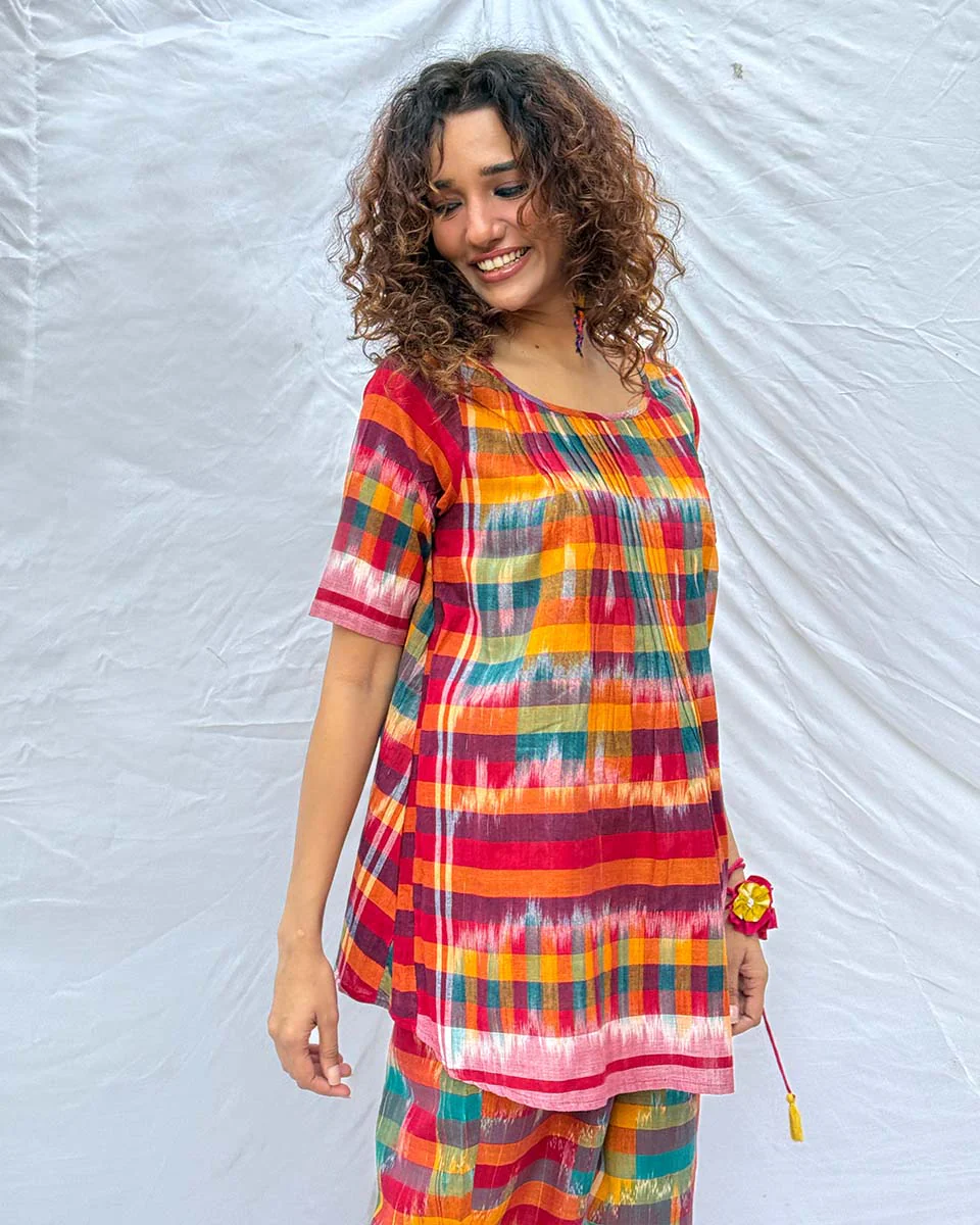 Saanjh Gamcha Cotton Top - GMC - Image 6