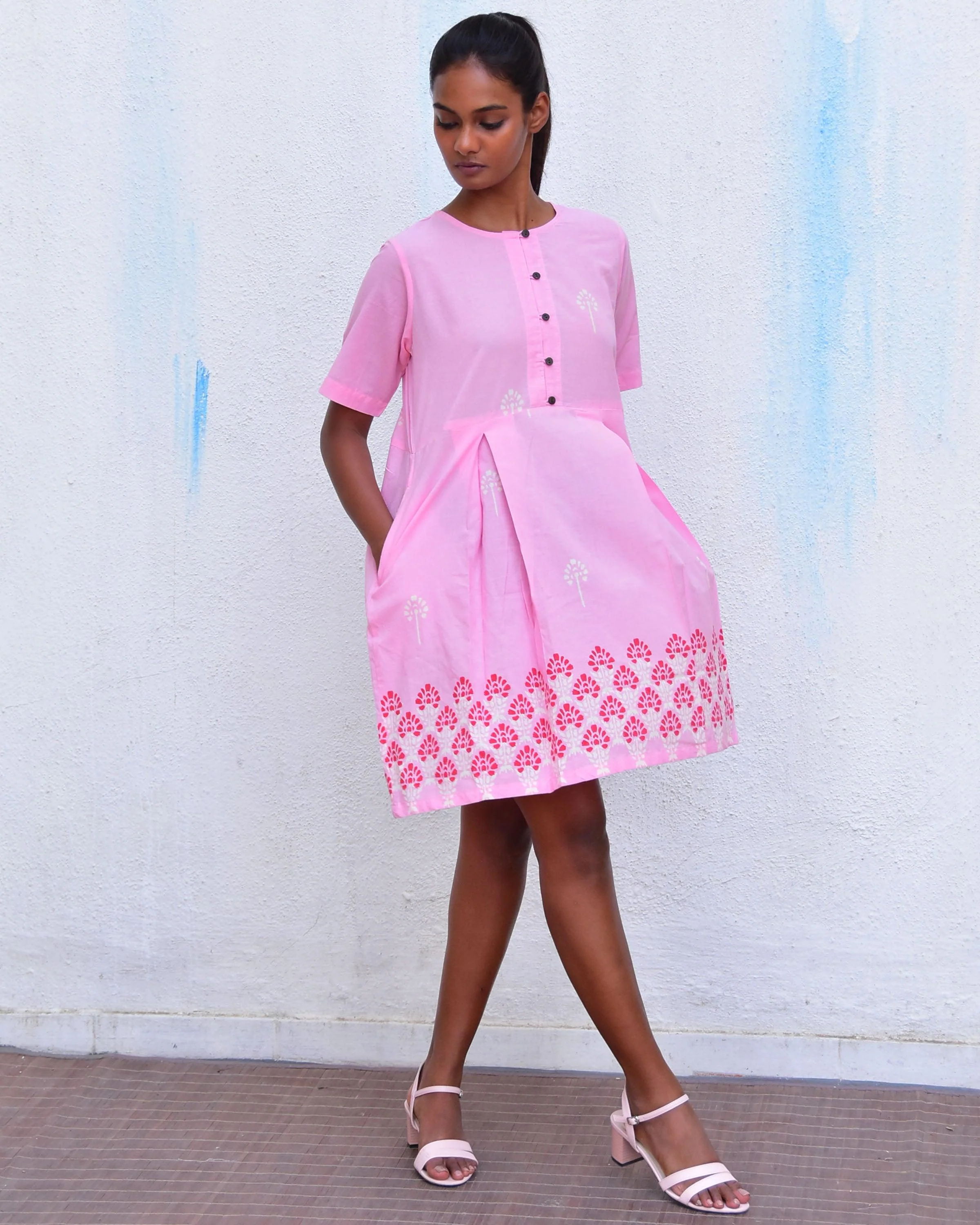 Sadru Bagh Handblockprinted Cotton Dress-Sor - Image 4
