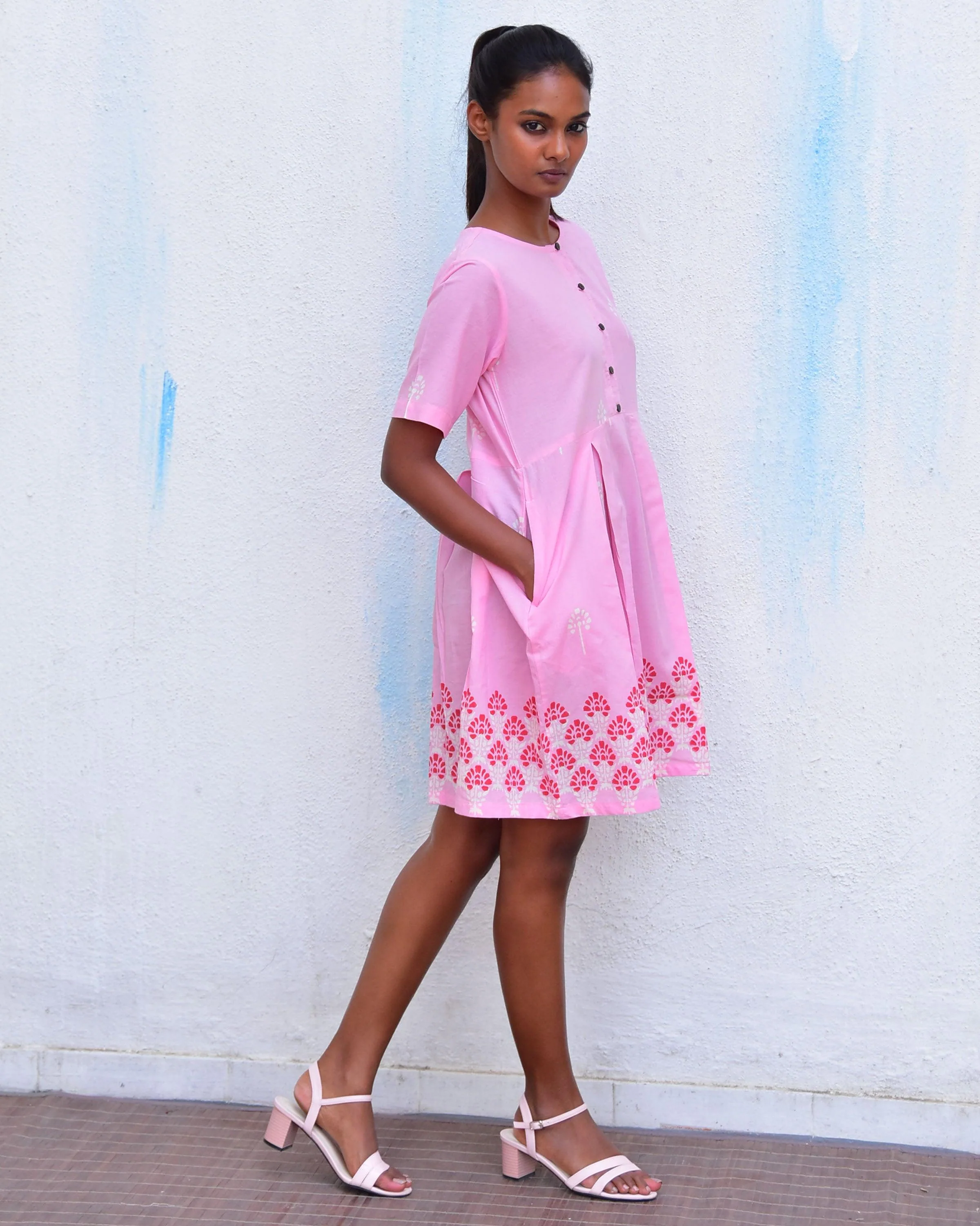 Sadru Bagh Handblockprinted Cotton Dress-Sor - Image 7