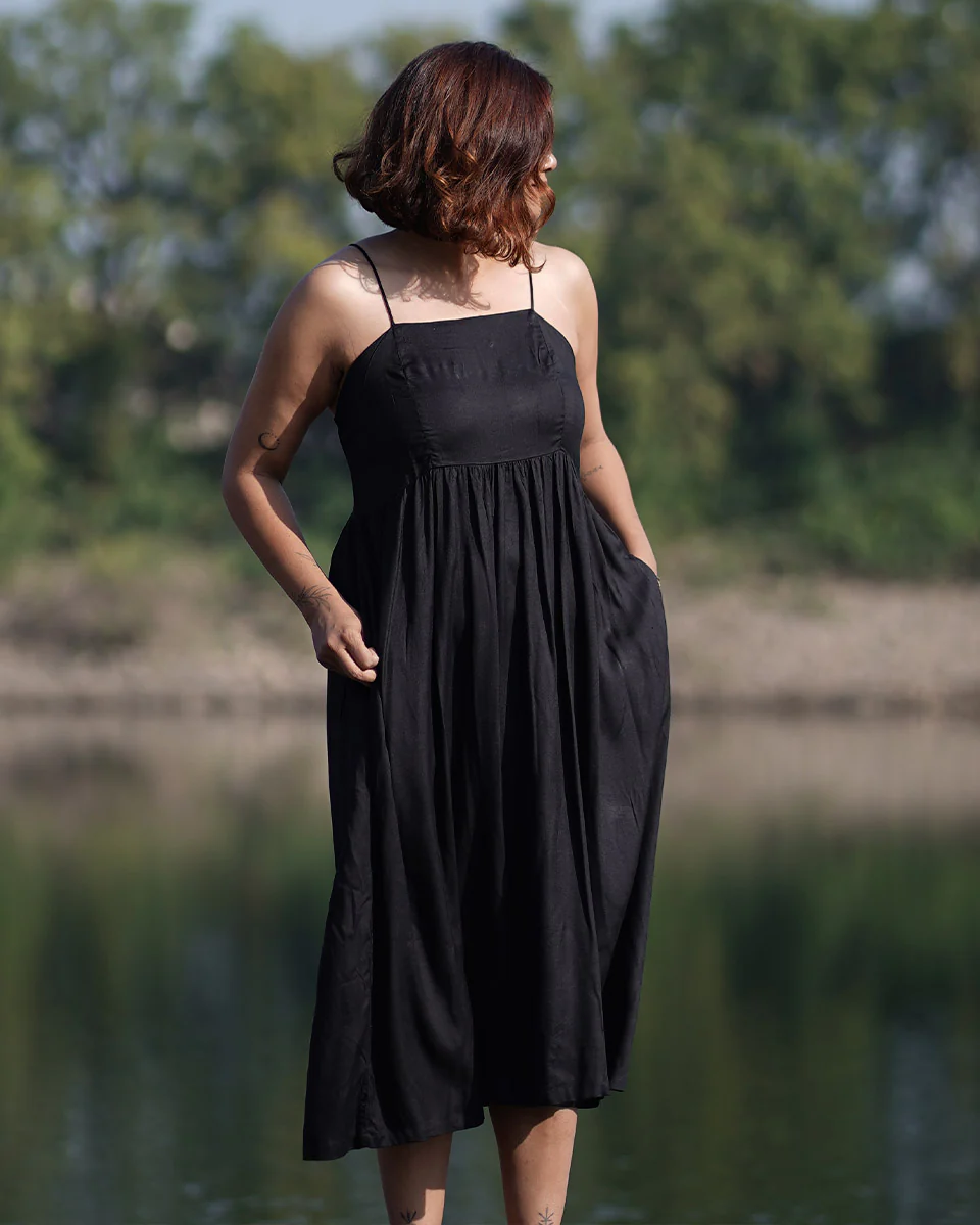 Solace Handwoven Bamboo Dress - Image 4