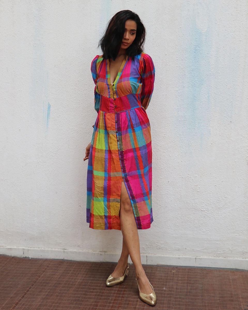 Zehra Handwoven Cotton Dress - Image 6